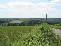 Kings Somborne Hampshire from the north west Wallpaper