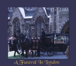 A funeral carriage winds it's way to Highgate Cemetery in London Wallpaper