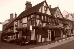 The Black Lion at Bishop's Stortford, Hertfordshire.
