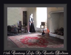 living quarters in the 15th century at Castle Bolton Wallpaper