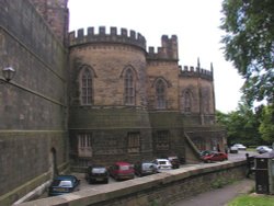 Lancaster Castle Hanging Corner and Round Tower Wallpaper