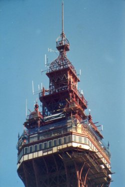 Top of Blackpool Tower.