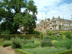 Knebworth House from gardens Wallpaper