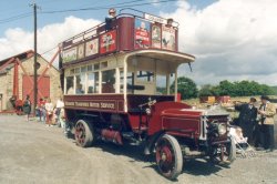 Old Bus. Beamish Museum, County Durham, England Wallpaper