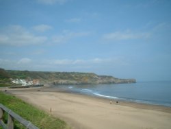 A beach not far from Whitby Wallpaper
