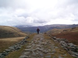 Walking up to Drum House (rem) from Honister Pass