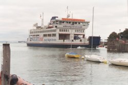 Fishbourne, Isle of Wight. Wightlink Ferries arriving
