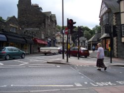 Ambleside town centre. July 05 Wallpaper