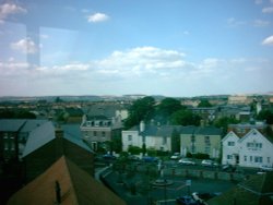 The South Downs from the top of the Look and sea centre tower. Wallpaper