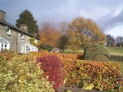Sheepgates Cottage near Round Hill Farm on the Kirkstone Road, Ambleside, Cumbria. Nov 03 Wallpaper