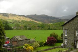 Grasmere, Cumbria. Taken from our guesthouse, one late afternoon in May 2005 Wallpaper