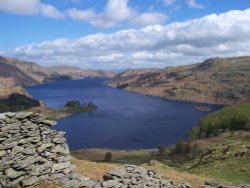 Haweswater from Heron Crag above Riggingdale, N E Lakes