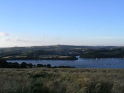 Stoke Gabriel, Devon, from across the River Dart Wallpaper
