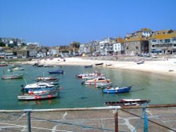 St Ives Harbour from Smeaton Pier. June 2005 Wallpaper