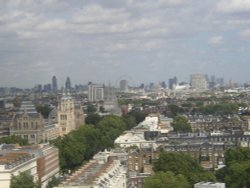 View over London from Kensington Hotel