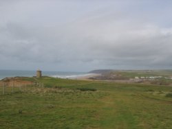 The lookout tower at compass point, Bude Wallpaper