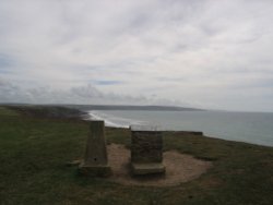 on the cliffs at Bude Wallpaper