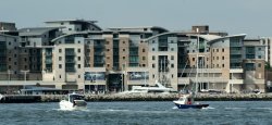 Dolphin Quay viewed from Poole Harbour Wallpaper