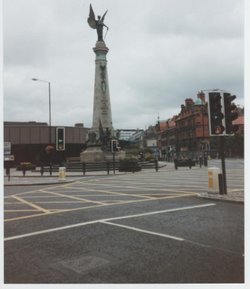 photograph of the South African - War Memorial at the Haymarket - Newcastle Upon Tyne.