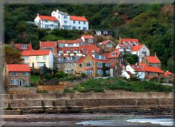Runswick Bay, North East Yorkshire, 11th Sept 2005.(late afternoon) Wallpaper