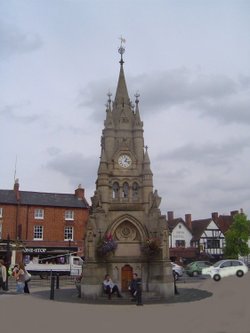 Statue in the square in Stratford on Avon