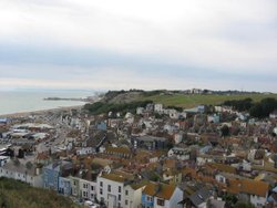 Hastings seen from the castle Wallpaper