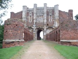 Thornton Abbey, Lincolnshire. Gatehouse front view Wallpaper