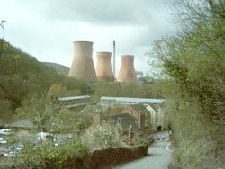 This is the view of the power stations, in Ironbridge, Shropshire, from Rotunda Wallpaper