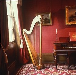 Harp. Holst Birthplace Museum, Cheltenham Wallpaper