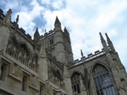 Bath Abbey in Bath, Somerset. Wallpaper
