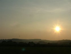 Sunset near Buxton, Derbyshire Wallpaper