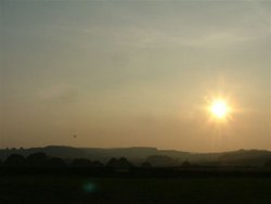 Sunset near Buxton, Derbyshire