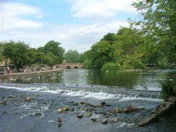 River view in Bakewell, Derbyshire Wallpaper