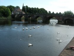 River Dee and Old Dee Bridge - Chester Wallpaper