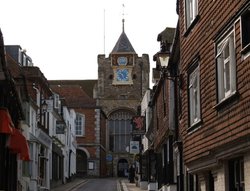Lion Street with St Mary's Church, Rye, East Sussex Wallpaper
