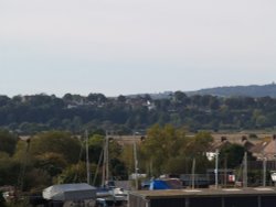 Winchelsea viewed from gun garden of Ypres Tower in Rye, East Sussex Wallpaper