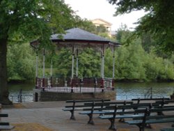 Bandstand on the River Dee - Chester Wallpaper