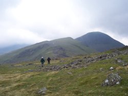 Brandreth looking at Green Gable & Great Gable in Borrowdale, Cumbria Wallpaper