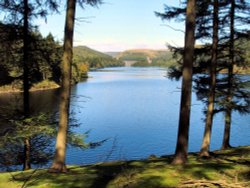 Over looking Derwent Reservoir towards the North dam Wallpaper
