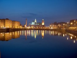 Albert Dock At Night. Liverpool Wallpaper