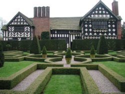 The Knot Garden. Little Moreton Hall Wallpaper