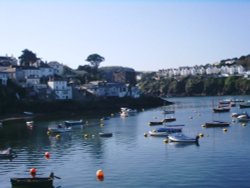 Harbour of Fowey, Cornwall Wallpaper