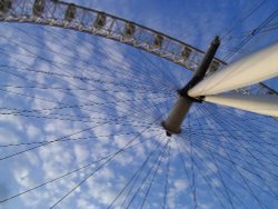 This picture of London Eye was taken in September, 5th, 2005, during my trip to the UK.