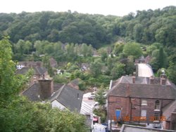 Ironbridge, Shropshire birthplace of the Industrial Revolution Wallpaper