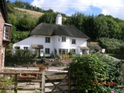 Thatched cottage, Luxborough, Somerset Wallpaper
