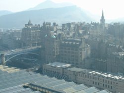 Edinburgh, including Arthur's Seat, as seen from the Scott Monument. Wallpaper