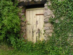 Crakehall Watermill old door, North Yorkshire