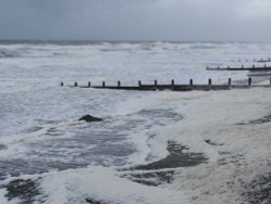 A STORMY DAY AUTUMN 2005 AT TYWYN 
 GWYNEDD Wallpaper