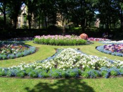 Flower garden in St Annes, Lancashire.