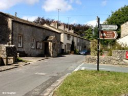 The centre of Malham in N.Yorkshire Wallpaper